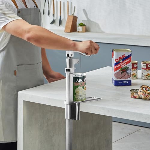 VEVOR Commercial Can Opener, Heavy-Duty Manual Tabletop Cans Opener for Cans Up to 15.75 in Height, Height-Adjustable Professional Can Openers Fixed with Screws, for Restaurant, Hotel, and Food Store by VEVOR - Image 8