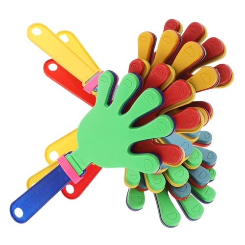 Toyvian Aplaudidores De Mano Pequeños De Plástico Multicolor, Instrumentos De Ruido Para Fiestas, Matracas Resistentes, Para Eventos Deportivos y Celebraciones, Pack De 8 Piezas