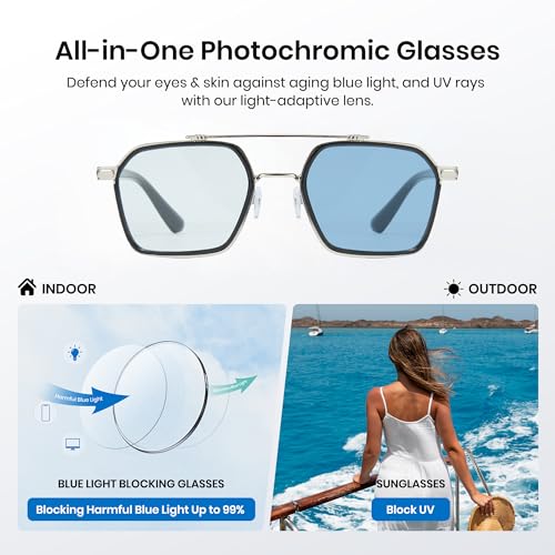Cyxus Photochromic Blue Light Glasses for Men Women UV Protection by Cyxus - Used condition - Image 4