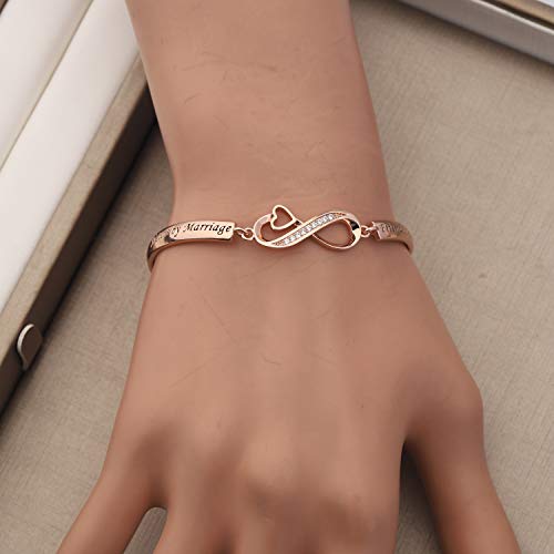 Image of CENWA Sisters by Marriage Friends by Choice Bracelet Best Sisters in Law Gift Maid of Honor Gift Wedding Bracelet Gifts for