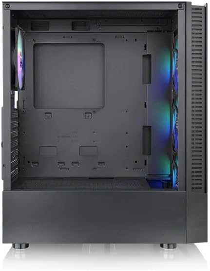 Thermaltake View 200 Plus ARGB TG Mid Tower Case Black Edition, CA-1X3-00M1WN-01
