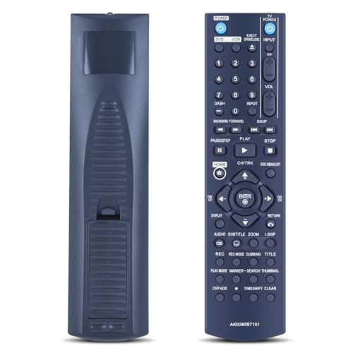 PZL AKB36097101 Remote Control Replacement for LG VCR DVD Recorder Video Cassette Recorder RC397HM RC397H RC797T RC389H RC897T RC700N