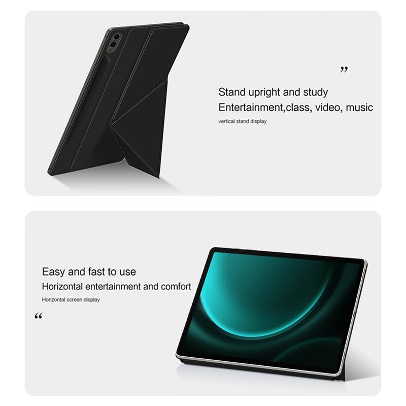 Magnetic Case Suitable For Samsung Galaxy Tab S8 S9 Ultra 14.6inch SM-X900 SM-X910 Y-Fold Tablet Protective Cover(Purple,S9 Ultra 14.6)