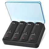 Battery Charger for Wii & Wii U Remote Controller,4pcs 2800mAh NiMH Rechargeable Battery Packs with 4-in...