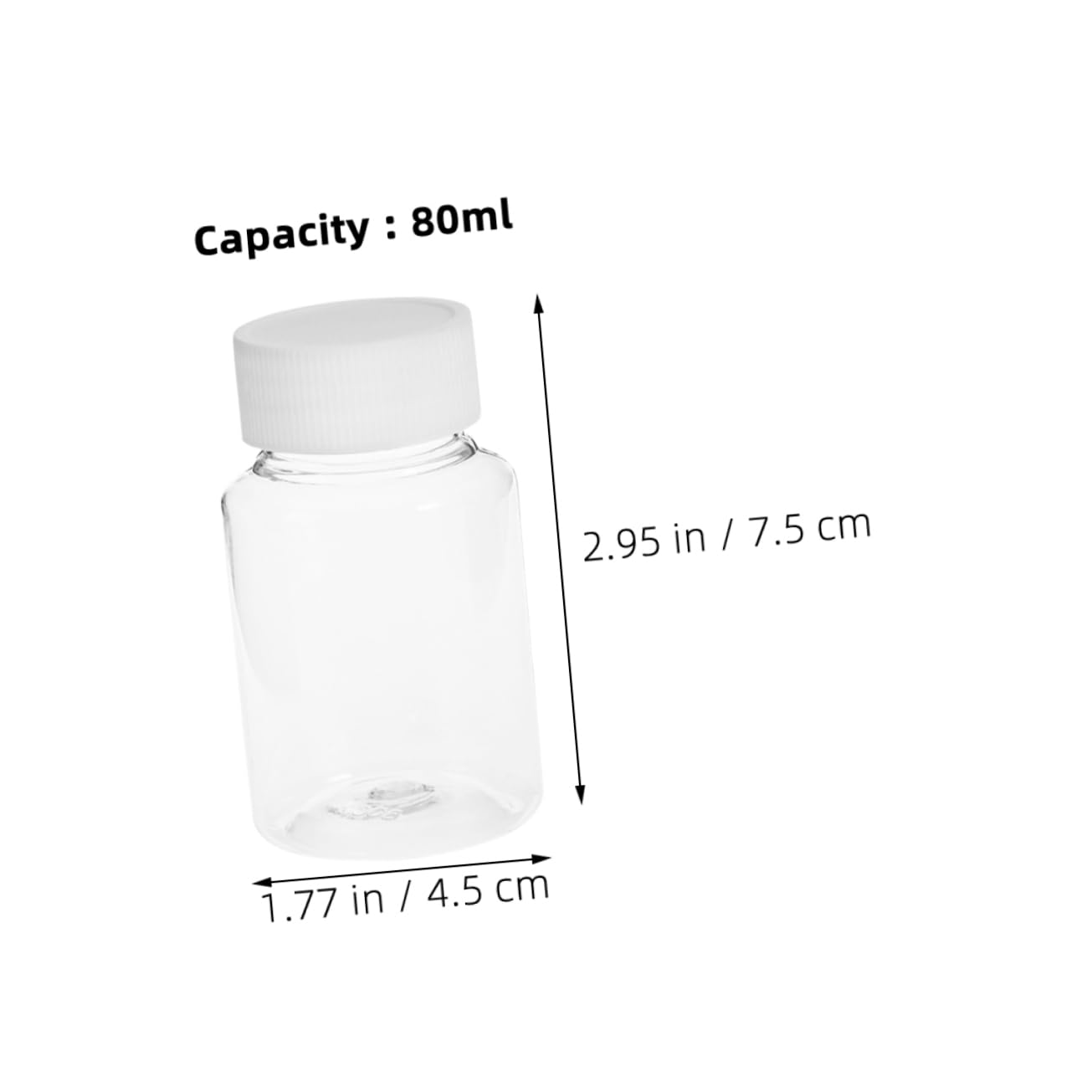 FUNOMOCYA 22pcs Bottled Laboratory Chemical Container Empty Reagent Bottle Container for Liquid Medicine Water Sample Container for Lab Liquid Storage Container Transparent Plastic