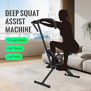 Leikefitnesssquatassisttrainerforlegfitnessmachineforhomegymsquatmachine2in1riderowingmachineforbottyglutesbuttthighsblack  Urban Country Home Decor Leikefitness squat assist trainer for leg fitness machine for home gym squat machine 2 in 1 ride rowing machine for botty glutes butt thighs black  urban country home decor