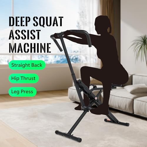 Leikefitnesssquatassisttrainerforlegfitnessmachineforhomegymsquatmachine2in1riderowingmachineforbottyglutesbuttthighsblack  Urban Country Home Decor Leikefitness squat assist trainer for leg fitness machine for home gym squat machine 2 in 1 ride rowing machine for botty glutes butt thighs black  urban country home decor