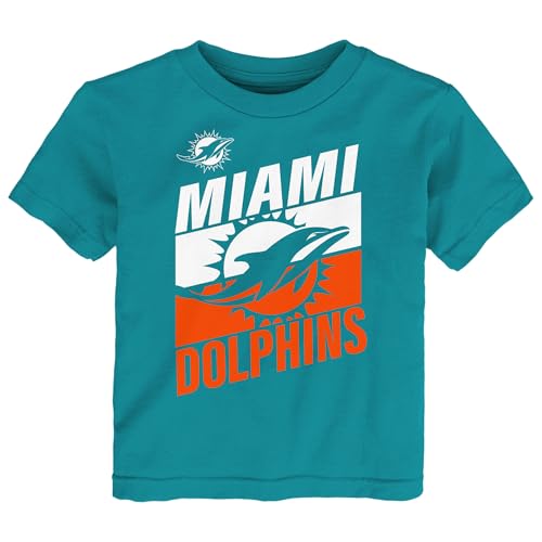 Outerstuff Toddler Aqua Miami Dolphins Teamwork T-Shirt