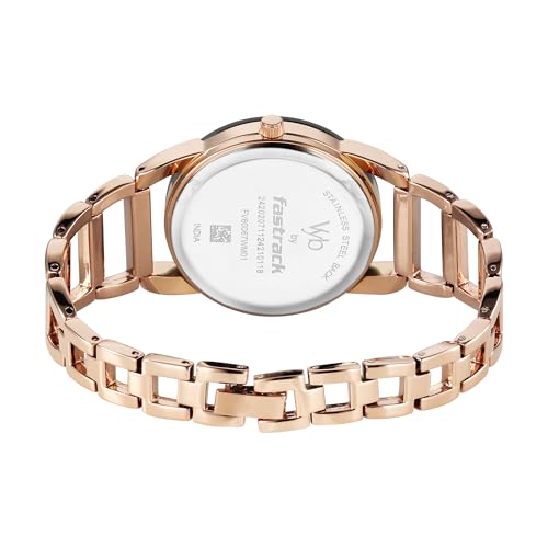 Image of Fastrack Vyb Striker Quartz Analog Rose Gold Dial Watch for Women