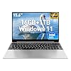 2025 última computadora portátil Windows 11 de 15.6 pulgadas, 16 GB de RAM SSD de 1 TB, procesador Intel N95 (hasta 3.4 GHz), teclado retroiluminado, FHD1080P, batería de 8000 mAh, para estudiantes y