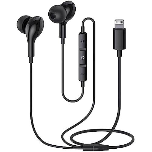 Guguearth Lightning Headphones Earphones Wired,MFi Certified & Magnetic