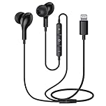 Guguearth Lightning Headphones for iPhone,MFi Certified In-Ear Headphones,Noise Isolating Magnetic Earbuds with Microphone Controller Earphones for iPhone 14/13/12/11 Pro Max X XS XR 8P
