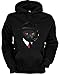 Produktbild Cooles Katzen Kapuzensweatshirt / Katzen Dedektiv Mafia Katze : Agent Cat -- Hoody Kunstdruck Katze Gr: M