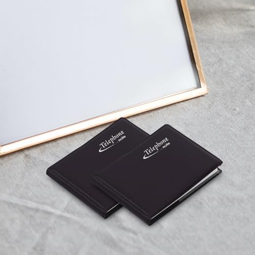 Cuadernos Pequeños de Papel Negro para No Perder Números de Teléfono y Datos de Oficina 5