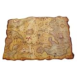 P'tit Clown- Mapa del tesoro, Multicolor, 29 x 45 (20019)