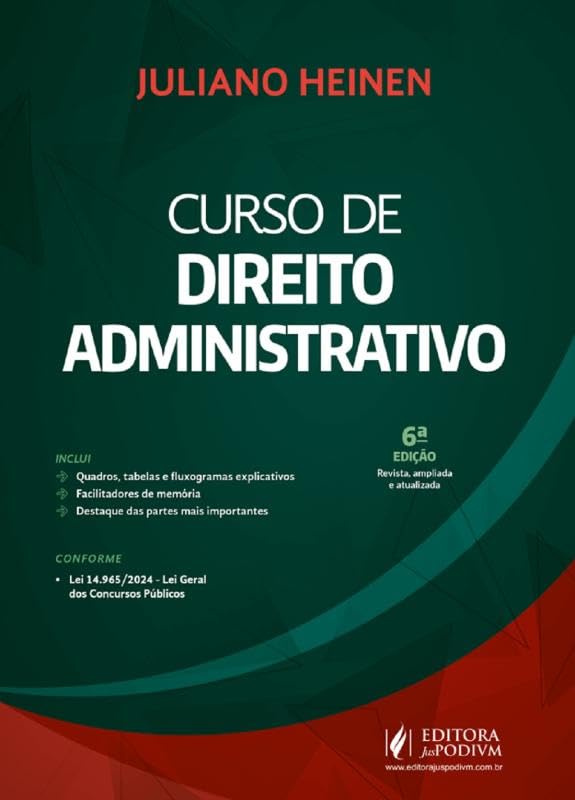 Capa de Curso de Direito Administrativo - 6ª Edição (2025)