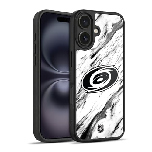 Coque Gel Renforcée iPhone 16 Protection Militaire Antichoc NHL Carolina Hurricanes Marbre