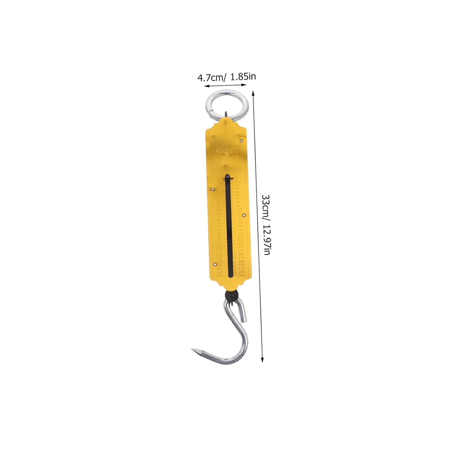 Cabilock 2pcs Elegant Design Hanging Scale Mechanical Weighing Hook Portable Produce Scale for Luggage and Fish