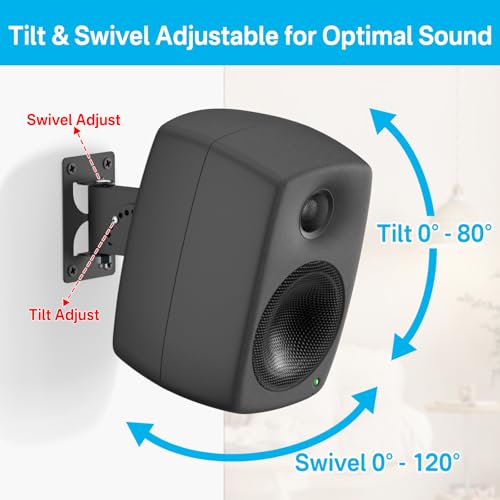 Soporte de pared para Genelec para evitar vibraciones en el escritorio 3