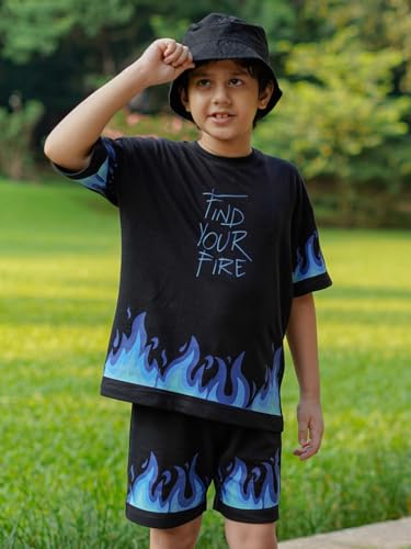 Image of Nap Chief Kids Cotton Official Nick Jr. Printed Co ord Sets for Boys & Girls, T Shirt and Shorts for Casual Wear