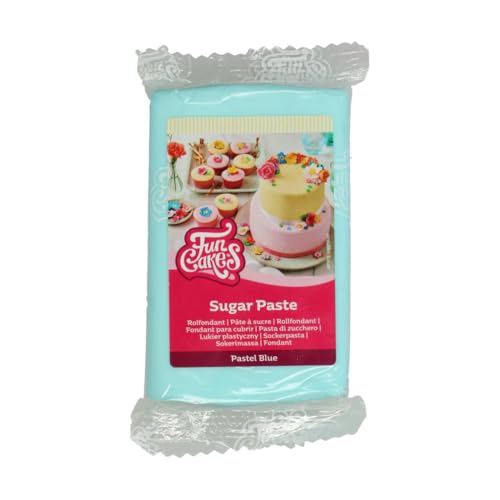 FunCakes Pasta de Azúcar Azul Pastel 250 g