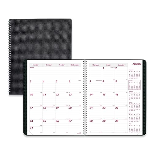 Brownline 2024 DuraFlex Monthly Planner, 14 Months, December 2023 to January 2025, Twin-Wire Binding, 11