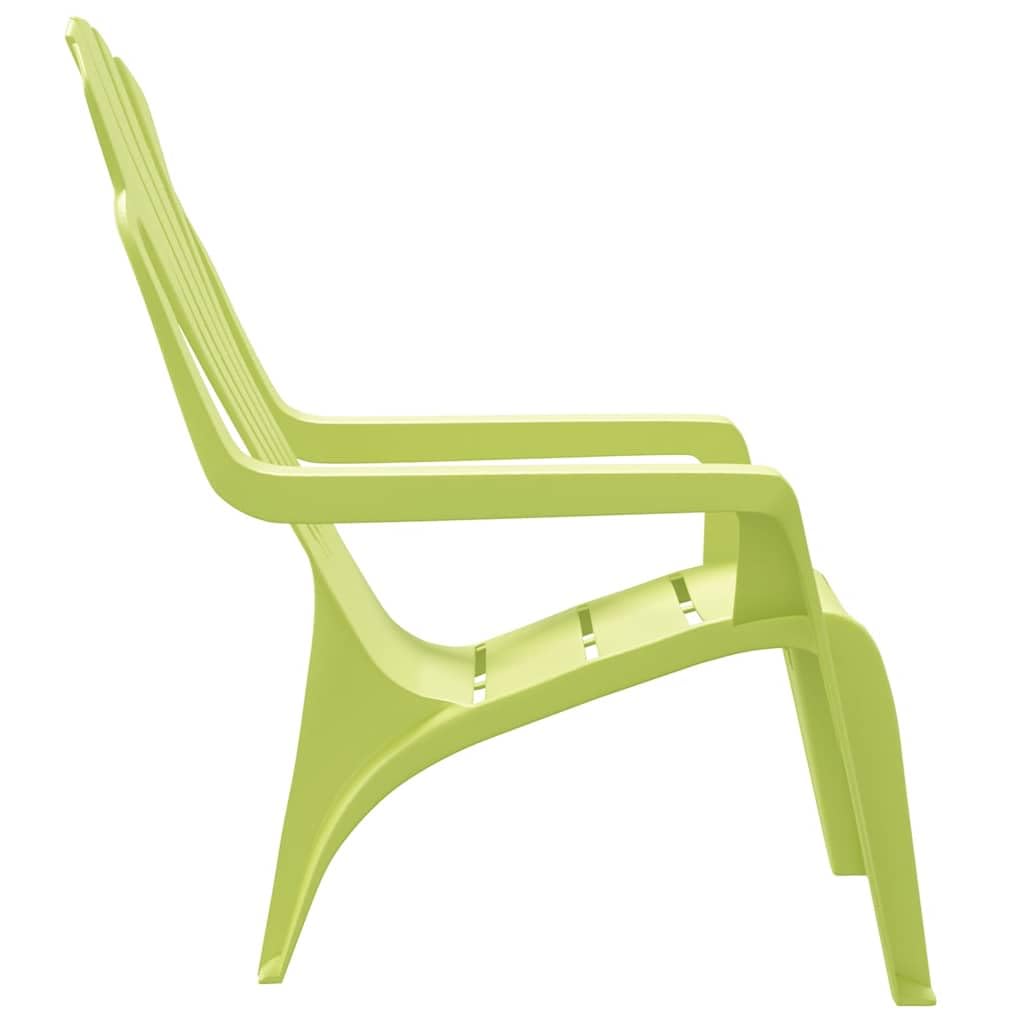 vidaXL Sedie Giardino 2pz Bambini Verdi 37x34x44cm PP Aspetto in Legno