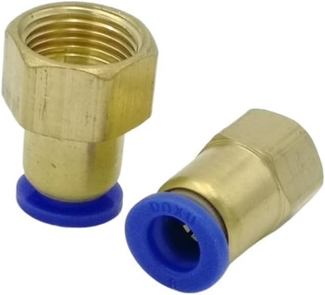 BSPT PCF14-04, 2pcs 14mm to 1/2" Pneumatic Connectors Female straight one-touch fittings