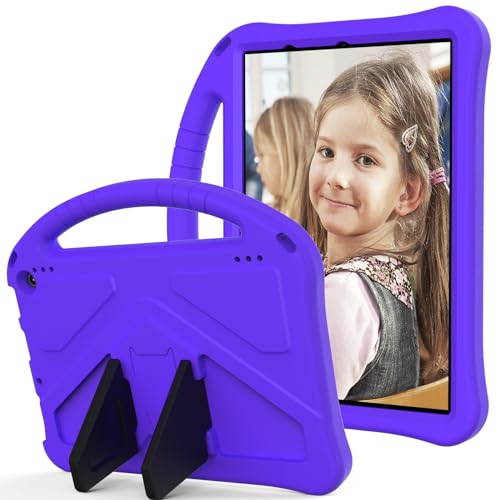 ^ubgP[XJo[ Kindle Fire HD10 (2023) ^ubgP[Xƌ݊̂LbYP[XAyEVAqɗDیP[XAh~ϏՌیnhX^hJo[AV_[Xgbvt (Color : Purper)