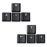 HUIYUN Texture Tactility Backlit keycaps WASD↑↓←→ keys Replacement for Logitech G813/G815/G913/G915 RGB Mechanical Gaming Keyboard