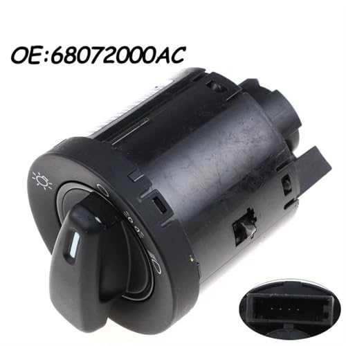 Interruptor de faros Mopar soluciona fallos de luces en tablero Dodge Grand Caravan 2012-2015 2