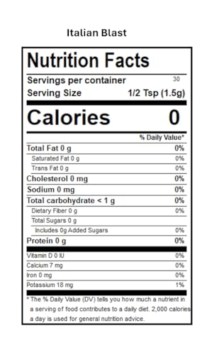 DAK's Spices Italian Blast Seasoning Blend | 100% Salt & Sugar Free Spice | Premium & Healthy Seasoning | MSG Free, Preservative Free, Potassium Chloride Free | Low Carb & Keto Friendly | Perfect for Clean Eating & Adding Flavor to Recipes | 1.5 oz - Thumbnail 4