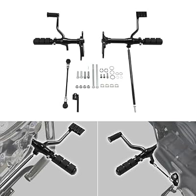 Motorcycle Forward Controls, SLMOTO Forward Controls Complete Pegs Levers & Linkage Fit for Harley Sportster XL 883 XL1200 1991-2003 2001