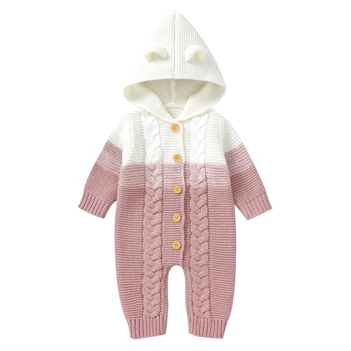 Grenouillère tricotée pour bébé Odizli à manches longues et capuche pour nouveau-né