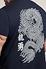 BadRhino Big & Tall Navy Blue Japanese Graphic T-Shirt - Men's - Plus Size Curve #4