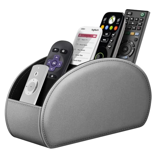 Image of FINTIE Remote Control Holder with 13 Compartments Vegan Leather