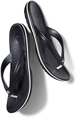 Crocs Women's Crocband Flip Thong Sandals Black | Image 4