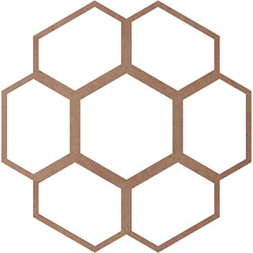 Image of Ekena Millwork 40 inchOD x 14 1 /8 inchID x 3 /8 inchT Florin Wood Fretwork Pierced Ceiling Medallion, Wood (Paint Grade)