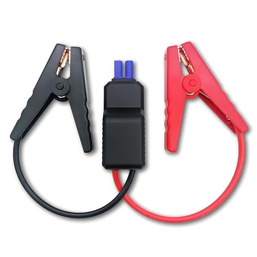 YETOR 10AWG EC5 Jump Starter Cable with Battery Clamps,Smart Alligator Clip Clamp to EC5 Jump Starter Replacement Cables Emergency Car Jump Starter Booster for Vehicle, SUV, Truck, RV.