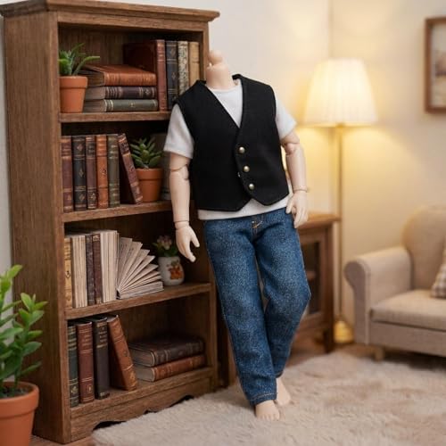 Chaleco para figura de acción 1/6 ropa BJD miniatura accesorios coleccionables moda mini 4