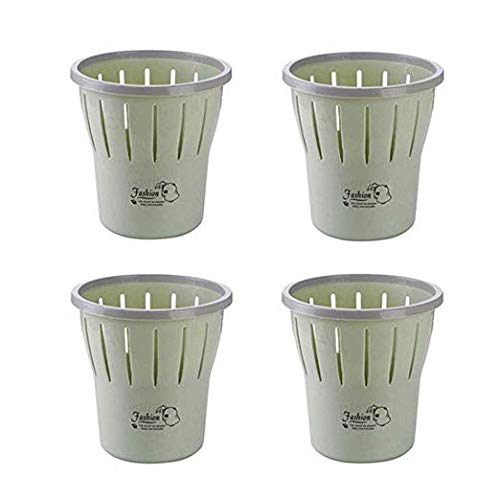Poubelle cuisine et bureau lot de 4 corbeilles compactes 4L et 8L