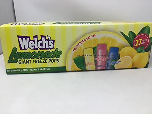 Welch's Lemonade Giant Freezer Pops (Pack Of 27 5.5Oz Pops) #TOP1