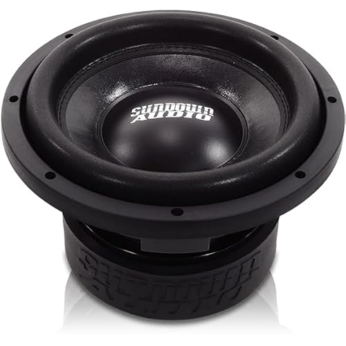 Sundown Audio SA-12 Classic Series 12" Dual 4 Ohm Subwoofer - Black Motor, 1000W RMS / 2000W Peak Power, Competition Grade, High-Temperature Voice Coil, Optimized for Deep Bass