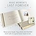 Gallery Leather Guest Book - Great for Wedding, Reception, Baby and Bridal Shower, Birthday Party and Vacation Home - 192 Lined Pages to Sign in, add Polaroid Photo - Hardcover 9x7