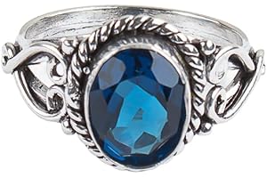 London Blue Topaz Ring: A Bohemian Charm