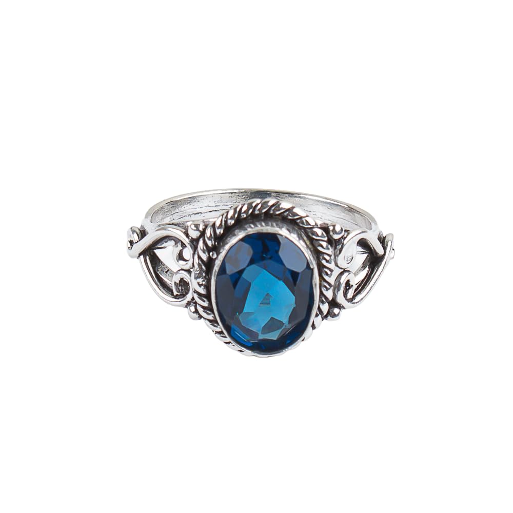 Anagha Jewels Natural Gemstone 925 Sterling Silver Ring