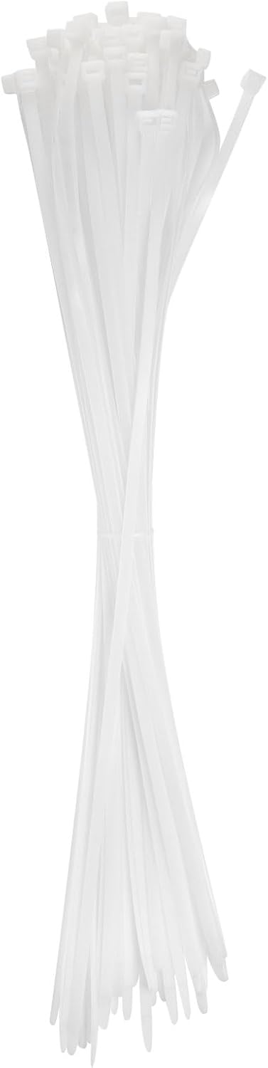 HARFINGTON 20pcs Cable Zip Ties, Plastic Nylon Ties Wraps, 24-Inch / 600mm Self-Locking Wire Cord Electrical Management Zip-Ties for Home, Office, Workshop, Outdoor Garden, 175LBS, Black