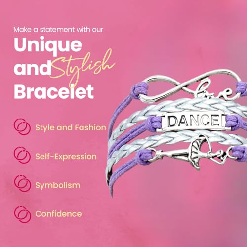 Infinity Collection Dance Bracelet- Girls Dance Jewelry - Gift For Dance Recitals, Dancers and Dance3