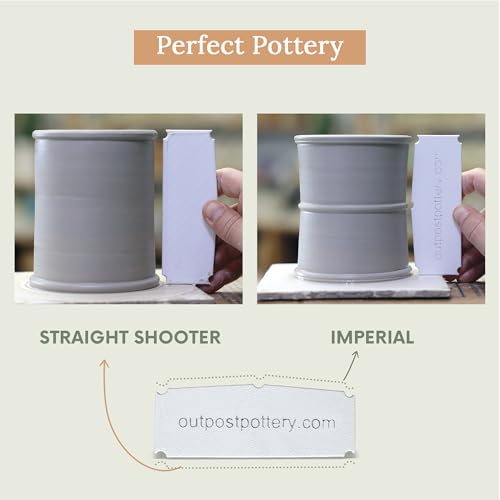 OUTPOST POTTERY Profile Ribs - Precision Pottery Rib Tools Made W/Durable PLA for Consistent Shapes, Floating Designs & Accurate Craft - Texture & Trimming Tools (Angle Bundle)