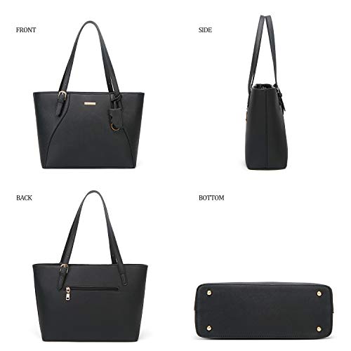 Image of Women Fashion Handbags Wallet Tote Bag Shoulder Bag Top Handle Satchel Purse Set 4pcs
